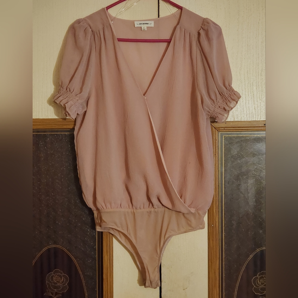 A short sleeve bodysuit